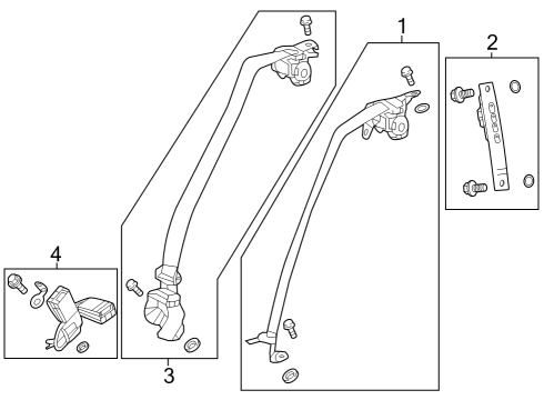 2023 Honda Accord OUTER SET R *NH900L* Diagram for 04824-30B-A00ZA