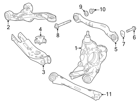 2023 Honda Pilot KNUCKLE, R- RR Diagram for 52210-T90-A00