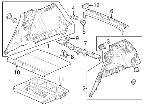 2023 Honda HR-V Interior Trim - Rear Body Diagram