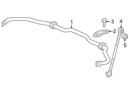 2024 Honda HR-V STABILIZER, FR Diagram for 51300-3W0-A01