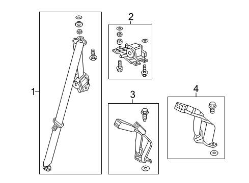 2022 Honda HR-V Seat Belt Diagram 2