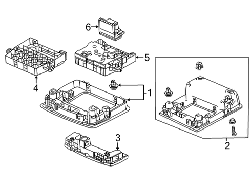 2023 Honda Civic LIGHT ASSY-, MAP Diagram for 34400-T20-A11