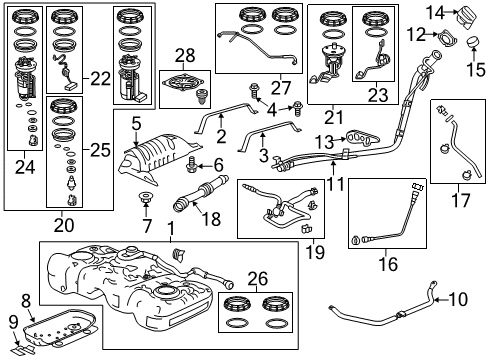 2022 Honda HR-V PIPE, FUEL FILLER Diagram for 17649-T7W-A01