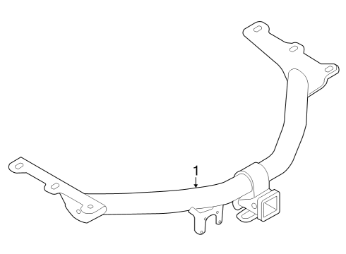 2024 Honda Pilot Trailer Hitch Components Diagram