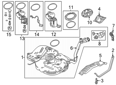 2022 Honda Civic INJECTOR ASSY-, FUEL Diagram for 16450-64S-305