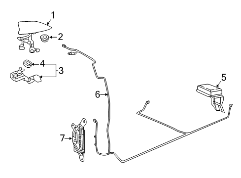 2021 Honda Ridgeline ANTENNA *NH877P* Diagram for 39150-T6Z-A01ZL