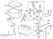 Diagram for 2024 Honda Pilot Battery Tray - 31523-TYA-A01