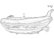 Diagram for 2023 Honda Accord Headlight - 33100-30A-A01