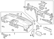 Diagram for 2023 Honda Pilot Instrument Panel - 77100-T90-A04ZA