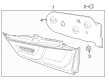 Diagram for 2024 Honda CR-V Hybrid Tail Light - 34155-3A0-A01