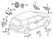 Diagram for 2024 Honda Odyssey Air Bag Control Module - 77960-THR-A23