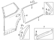 Diagram for 2023 Honda Pilot Door Moldings - 72950-T90-A11