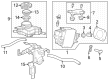 Diagram for Honda CR-V Brake Booster Vacuum Hose - 46673-3D4-A01