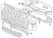 Diagram for 2023 Honda HR-V Grille - 71151-3W0-A01