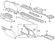 Diagram for Honda CR-V Hybrid Gauge Trim - 77200-3A0-A01ZA