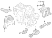 Diagram for 2023 Honda Accord Motor And Transmission Mount - 50690-T50-J50