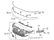 Diagram for 2023 Honda Civic Grille - 71200-T43-A51