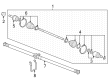 Diagram for 2023 Honda HR-V Axle Shaft - 42310-3W1-A01