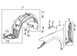 Diagram for 2023 Honda Civic Fender - 60210-T60-A00ZZ