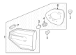 Diagram for Honda Pilot Light Socket - 33303-T6L-H01