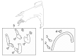 Diagram for 2023 Honda HR-V Mud Flaps - 08P00-3V0-100