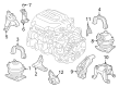 Diagram for 2024 Honda Pilot Motor And Transmission Mount - 50810-TYA-A01