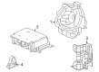 Diagram for 2023 Honda Civic Air Bag Control Module - 77960-T60-A92