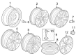 Diagram for Honda Accord Hybrid Wheel Cover - 44732-T38-A01