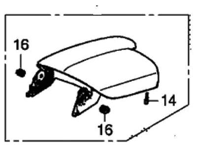 2017 Honda Accord Armrest - 83450-T2F-B02ZF