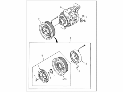 Honda Passport A/C Compressor - 8-97216-176-0