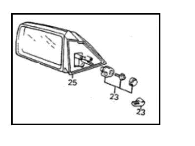 Honda 88155-SA6-662 Mirror Assembly, Driver Side Door (Matsuyama)