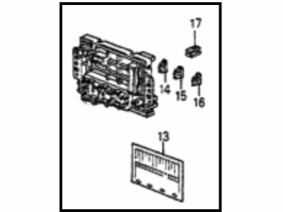 1982 Honda Accord Fuse Box - 38200-SA5-671