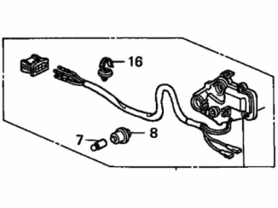 Honda 76215-S84-G11 Actuator Sub-Assembly, Driver Side