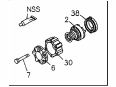 1995 Honda Passport Wheel Hub - 8-97117-816-0