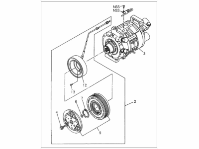 Honda Passport A/C Compressor - 8-97085-896-0