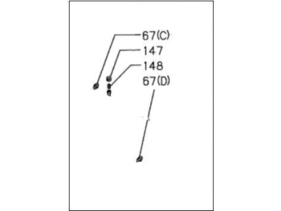 1995 Honda Passport A/C Hose - 8-97086-212-4