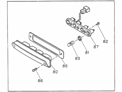 1995 Honda Passport Brake Light - 8-97047-175-3
