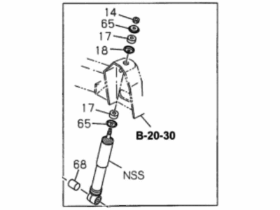 1997 Honda Passport Shock Absorber - 8-97133-838-0