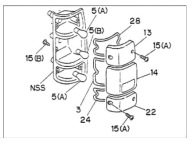 Honda Passport Back Up Light - 8-97068-742-1