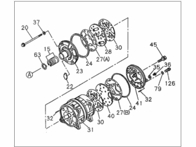 Honda Passport A/C Compressor - 8-97114-233-0