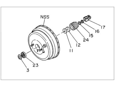 1996 Honda Passport Brake Booster - 8-97100-684-0