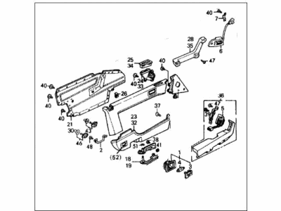 1989 Honda Accord Door Trim Panel - 83550-SE0-A32ZC