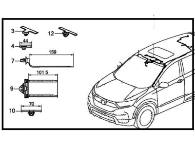 Honda Sunroof Cable - 32155-TLA-A30