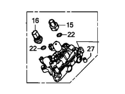 2016 Honda Accord Spool Valve - 15820-5G2-A01