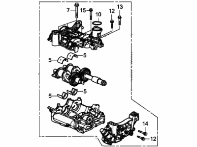 Honda Accord Hybrid Oil Pump - 15100-6B2-A03