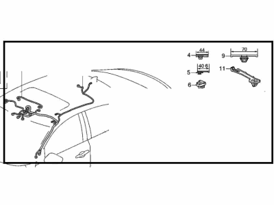 Honda Sunroof Cable - 32155-TVA-A00