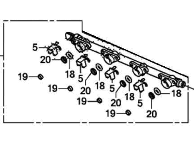 2022 Honda Accord Hybrid Fuel Rail - 16011-6B2-305