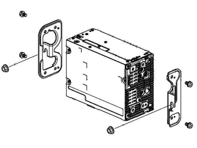 Honda 39540-TVA-AB1 AUDIO UNIT, DISPLAY