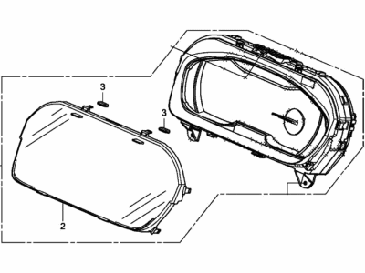 Honda Accord Hybrid Instrument Cluster - 78100-TVA-A23