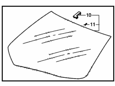 Honda CR-Z Windshield - 73111-SZT-309